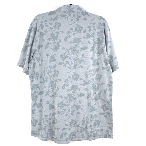 Linksoul Mens Golf short sleeve Floral one pocket button down size XL - Picture 3 of 9